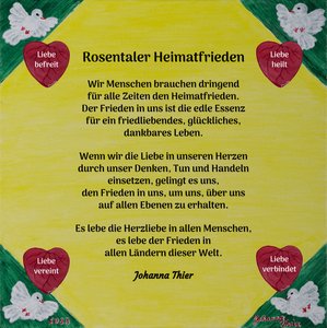 Rosentaler Heimatfrieden von Johanna Thier