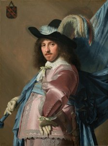 Andries Stilte als Fahnenträger von Johannes Cornelisz Verspronck