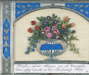 Grußkarte, 1821