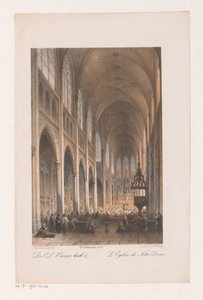 Innenraum der Onze Lieve Vrouwe Kerk in Amsterdam von Johannes Hilverdink