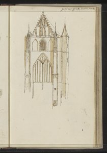 Fassade der Grote Kerk in Haarlem von Johannes Huibert Prins