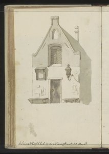Fassade der Kleinen Fleischhalle an der Lange Nieuwstraat in Utrecht von Johannes Huibert Prins