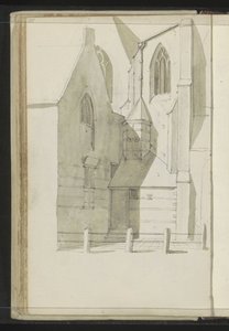 Seitenansicht der Grote Kerk in Hoorn von Johannes Huibert Prins