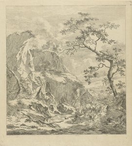Berglandschaft mit Vieh
