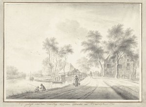 Ansicht des Durchstichs zwischen Utrecht und Vreeswijk von Johannes Janson