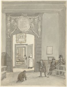 Durchblick zur Herrenkammer der Evangelisch-Lutherischen Diakonie und Bestedelingenhuis an der Nieuwe Keizersgracht von Johannes Jelgerhuis