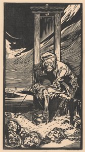 Der Tod bei der Guillotine von Johannes Josephus Aarts