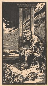 Der Tod bei der Guillotine von Johannes Josephus Aarts