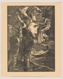 Macbeth und Banquo treffen die drei Hexen