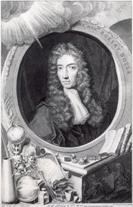 Porträt des ehrenwerten Robert Boyle (1627-91) graviert von George Vertue (1684-1756) 1749