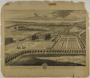 Althrop in der Grafschaft Northampton, Tafel 27 aus Britannia Illustrata von Johannes Kip