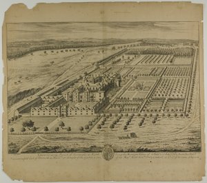 Knowle in der Gemeinde Sevenoaks in Kent, Tafel 24 aus Britannia Illustrata von Johannes Kip
