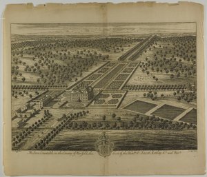 Melton Constable in der Grafschaft Norfolk, Tafel 51 aus Britannia Illustrata von Johannes Kip