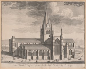 Die Nordansicht der Kathedrale von Oxford