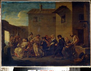 Karneval in Venedig von Johannes Lingelbach