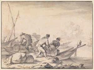 Italienischer Seehafen von Johannes Lingelbach