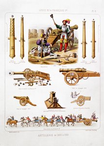 Französische Artillerie zwischen 1500-50, aus 