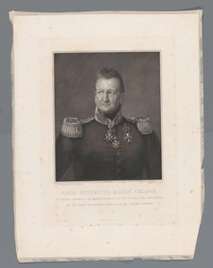 David Hendricus, Baron Chassé, Generalleutnant, Oberbefehlshaber der Zitadelle von Antwerpen und Seemacht Seiner Majestät auf der Ooster-Schelde von Johannes Philippus Lange