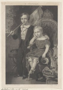 Porträt von Willem, Prinz der Niederlande, und Maurits, Prinz der Niederlande