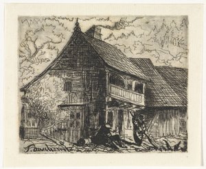 Haus in Auschowitz in Böhmen