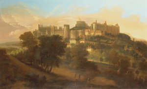 Ein Ausblick auf Windsor Castle von Süden von Johannes Vorsterman