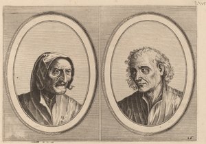 "Foockel Frons-muyl" und "Pietje Hard-loop" von Johannes and Lucas van Doetechum after Pieter Bruegel the Elder