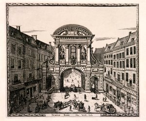 Temple Bar, London, ca. 1700