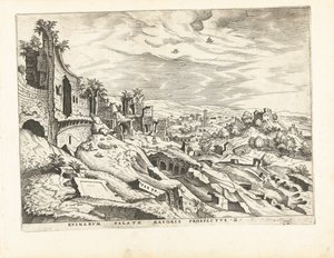 Zweiter Blick auf den Palatin in Rom von Johannes of Lucas van Doetechum (attributed to)