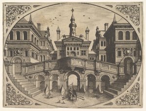 Tafel aus Scenographiae..., 1560 von Johannes van Doetecum I