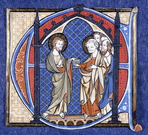 Christus übergibt die Mission an St. Peter, ca. 1320 von Johannes von Valkenburg