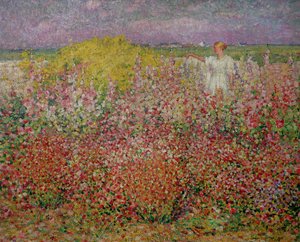 Keramikfliese Mit Claude Monet Garten-Motiv – 15,2 Cm, Hochglanz, Für Spritzschutz Oder Dekoration