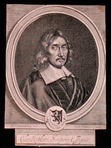 Porträt von Christopher Simpson (ca. 1605-69)