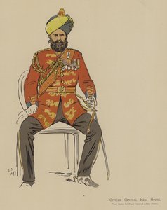 Offizier der Central India Horse von John (after) Charlton