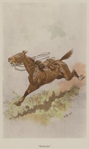 Reiterlos (Farblithografie) von John (after) Charlton