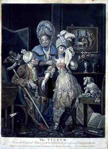 Das Opfer, veröffentlicht von Carington Bowles von John (after) Collet