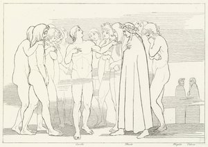 Casellas Lied, Fegefeuer, Gesang 2 von John (after) Flaxman