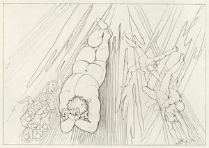 Luzifer, Fegefeuer, Gesang 12 (Gravur) von John (after) Flaxman