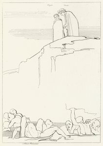Malebolge, Inferno, Gesang 18 (Gravur) von John (after) Flaxman
