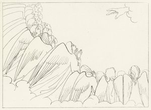 Die Hierarchien, Paradies, Gesang 29 (Stich) von John (after) Flaxman