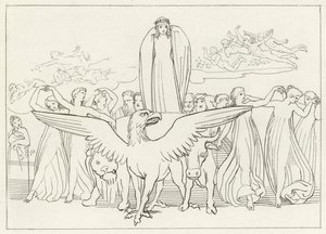 Der geheimnisvolle Wagen, Fegefeuer, Gesang 31 von John (after) Flaxman