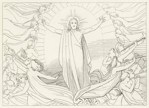 Der Triumph Christi, Paradies, Gesang 23 (Stich) von John (after) Flaxman
