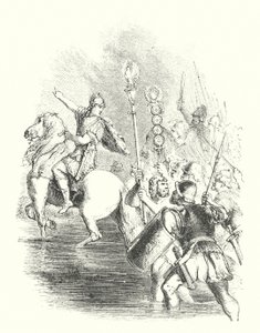 Caesar überquert den Rubikon von John (after) Gilbert