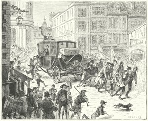 Französischer Diplomat Jacques Lauriston in London, um die Ratifizierung des Friedens von Amiens zu überbringen