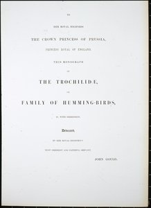 Frontispiz von John (after) Gould