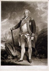 Porträt von Adam, Viscount Duncan, Admiral der Blauen Flotte, graviert von James Ward 1798