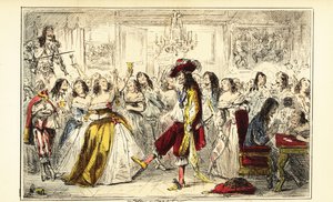 König Karl II. auf einer Tanzparty während der Restauration, um 1660