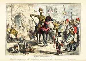 Wilhelm der Eroberer mit seiner zusammengewürfelten Armee der Normannen im Jahr 1066