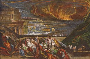 Zerstörung von Ninive von John (after) Martin