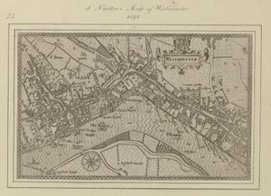 Ein Plan von Westminster von John (after) Norden
