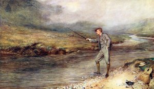 Forellenfischen in den Highlands von John (after) Pettie